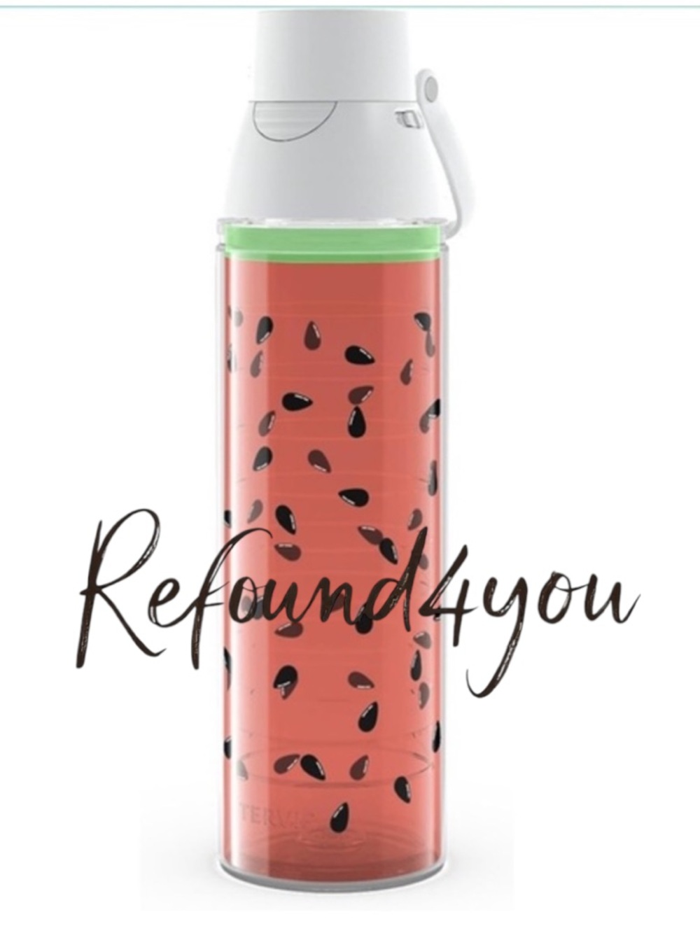 Travis - ‘Watermelon’ 24oz Insulated Water Bottle. NWT.